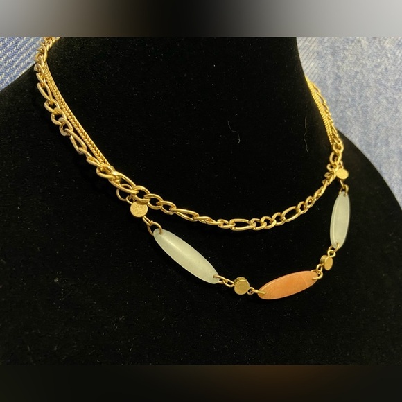 Elegant Layered Gold Necklace - Picture 2 of 3